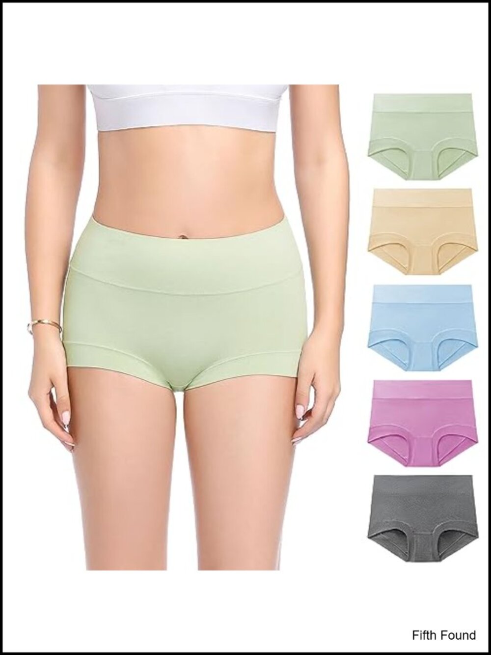 Women's Cotton Boy Shorts High Waisted Full Coverage Underwear Multipack